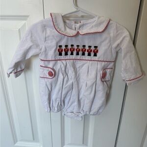 White Kids One Piece with Toy Soldier Design